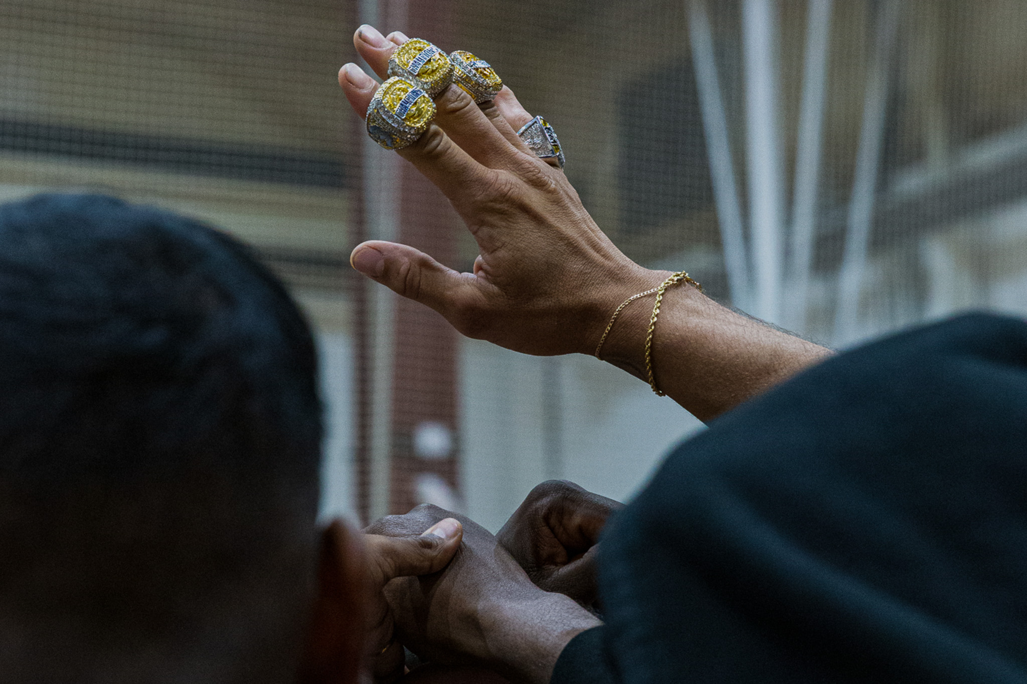 a hand with multiple rings